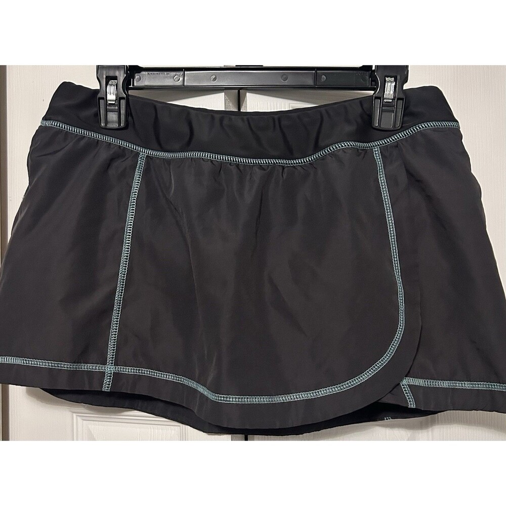 Zeroxposur Women's Swim Skirt with Built In Brief Size 12 ~ Dark Gray